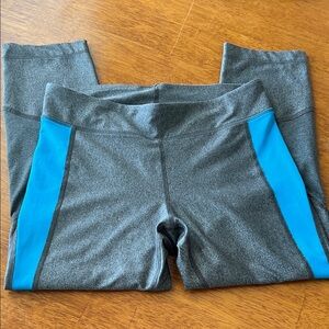 Under Armour Kids Leggings in Gray and Blue Small